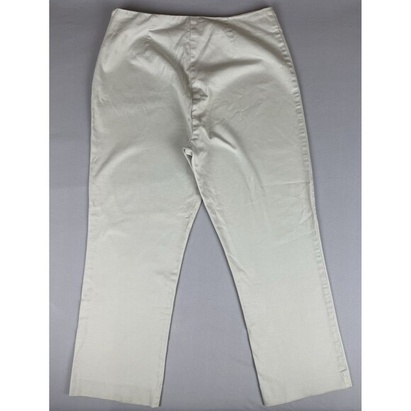 Gap Side Zip Stretch Capri Pants Women’s 8 Khakis Vintage Basic Preppy Essential - Picture 2 of 16
